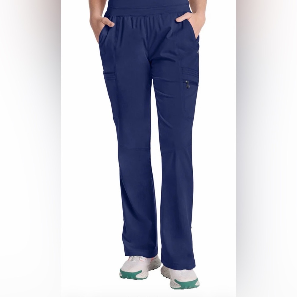 Women's Navy Blue Pants & V neck top Scubs
